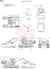 Схема (K916) - MARK II EXCAVTOR ASN LS0201 (1/03-12/04) 24100J10547F6