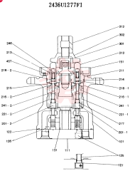 Схема (K916LC) - MARK II EXCAVTOR ASN YS0201 (1/89-12/03) 2436U1277F1