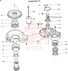 Схема (K935) - EXCAVATOR BTW L70106 - L70166, LU0067 (1/76-12/03) 24100X397F2
