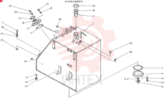 TANK ASSY. FUEL CONSISTS OF REF. 1 TO 35