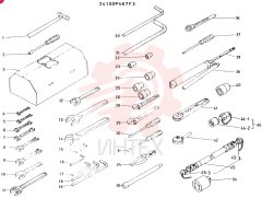 TOOL ASSY CONSISTS OF REF. 1 TO 54
