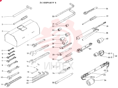 TOOL ASSY CONSISTS OF REF. 1 TO 60 24100P467F5