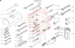 TOOL ASSY CONSISTS OF REF. 1 TO 60 24100P467F6