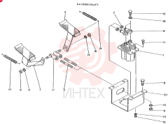 PEDAL ASSY, CONSISTS OF REF 1 TO 21