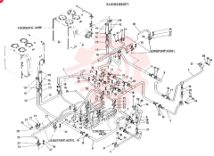 HYDR LINES/ UPP CONSISTS OF REF. 1 TO 42