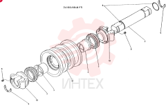 ROLLER ASSY,CONSISTS OF REF 2 TO 12