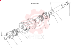 ROLLER  ASSY, CONSISTS OF REF 2 TO 11