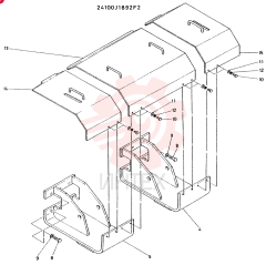 COVER ASSY, CONSISTS OF REF 4 TO 15