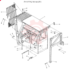 GUARD ASSY, CAB,CONSISTS OF REF 1 TO 16