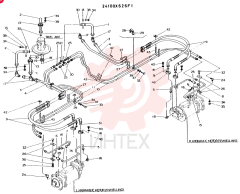 HYDR LINES ASSY, LOW, CONSISTS OF ITEM 1 TO 48