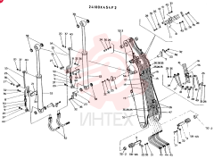 BOOM ASSY , CONSISTS OF REF 3 TO 63