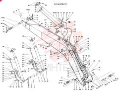 BOOM ASSY, CONSISTS OF REF 4 TO 85