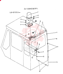 Схема (K935) - EXCAVATOR SUPPLEMENT ASN LU00154 (1/76-12/03) 24100N3397F1