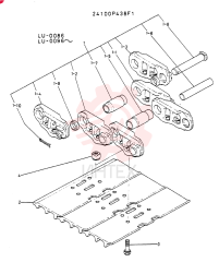 Схема (K935) - EXCAVATOR SUPPLEMENT ASN LU00154 (1/76-12/03) 24100P438F1