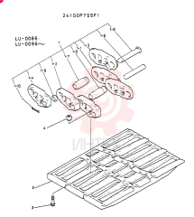 INSTAL,CRAWLER TRACK 24100P755F1