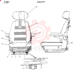 Схема (SK16LC-N2) - MARK II EXCAVATOR BTW YS0201 - YS0350 (1/03-12/04) 2448U230F1