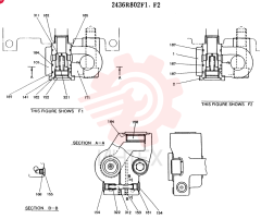Схема (SK16LC-N2) - MARK II EXCAVATOR BTW YS0201 - YS0350 (1/03-12/04) 2436R802F1