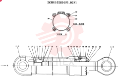 Схема (SK16LC-N2) - MARK II EXCAVATOR BTW YS0201 - YS0350 (1/03-12/04) 2438U1028D1F1