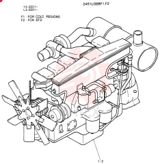 Схема (SK16LC-N2) - MARK II EXCAVATOR BTW YS0201 - YS0350 (1/03-12/04) 2451U328F1