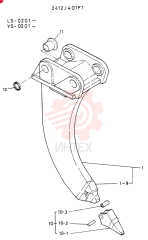 Схема (SK400) - MARK II EXCAVATOR ASN LS0351 (1/93-12/01) 2412J401F1