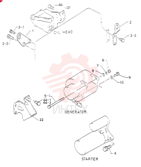 HANGER; ENGINE , LH VI8941334840