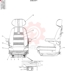 Схема (SK60) - EXCAVATOR ASN LE11001 (1/91-12/03) 2448U230F1