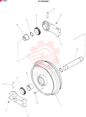 Схема (SK60) - EXCAVATOR ASN LE11001 (1/91-12/03) 24100N6398F1