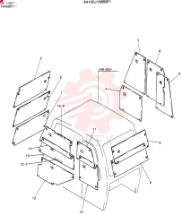 Схема (SK60) - EXCAVATOR ASN LE11001 (1/91-12/03) 24100J13658F1