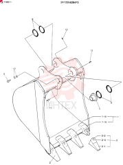BUCKET ASSY, 0.3M3