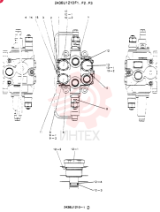 Схема (SK60) - EXCAVATOR ASN LE11001 (1/91-12/03) 2436U1210F1