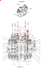 Схема (SK60) - EXCAVATOR ASN LE11001 (1/91-12/03) 2436U2643F1 (1)