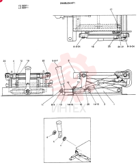 Схема (SK400LC) - MARK II EXCAVATOR ASN YS0351 (1/91-12/95) 2448U244F1