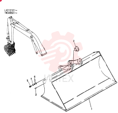 BUCKET ASSY. FINISHING YW61B00017F1