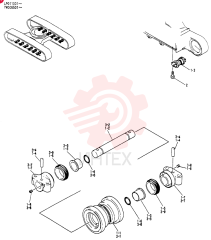 ROLLER ASSY, TRACK, Serial Range: YW006501-YW007I32