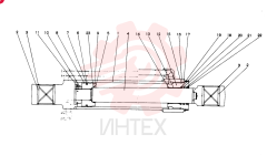 Схема (SK100) - MARK III EXCAVATOR ASN YW02801 (1/90-12/95) 2438U1013F1
