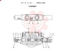 SPOOL ASSY, Remarks: CONSISTS OF THE FOLLOWING PARTS 2436R886F1