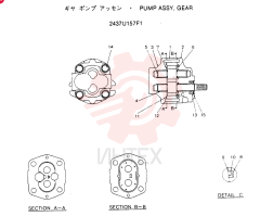 HYDRAULIC PUMP 2437U157F1