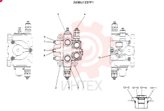 HYDRAULIC VALVE 2436U1237F1