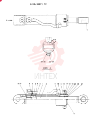 CYLINDER ASSY, Serial Range: -REF. 2438U696F1