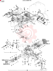 HYDR LINES, UPP  YP01601-, Serial Range: -YP01640 24100J12090F4 (1)