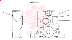 Схема (SK100L) - EXCAVATOR BTW LX10101 - LX10160 (1/94-12/95) 2436Z416F1