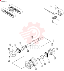 ROLLER ASSY, TRACK, Serial Range: LX010101-LX010115
