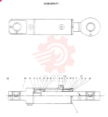 CYLINDER ASSY CONSISTS OF THE FOLLOWING PARTS 2438U694F1