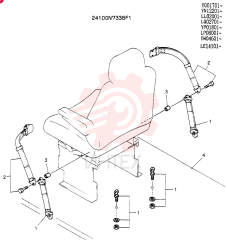 BELT ASSY, SEAT 24100N7338F1