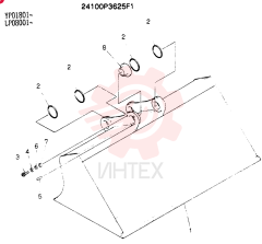 BUCKET ASSY. FINISHING 24100P3625F1