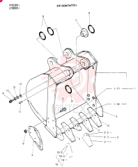 BUCKET ASSY. 0.5M3