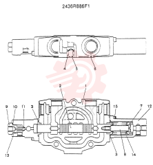 SPOOL ASSY, CONSISTS OF THE FOLLOWING PARTS 2436R886F1
