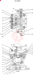 MOTOR ASSY (SWING) CONSISTS OF THE FOLLOWING PARTS 2441U962F1