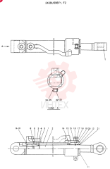 CYLINDER ASSY CONSISTS OF THE FOLLOWING PARTS 2438U696F1