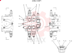 Схема (SK120LC) - MARK III EXCAVATOR ASN YP01801 (GLOBAL) (1/91-12/06) 2436U1236F1